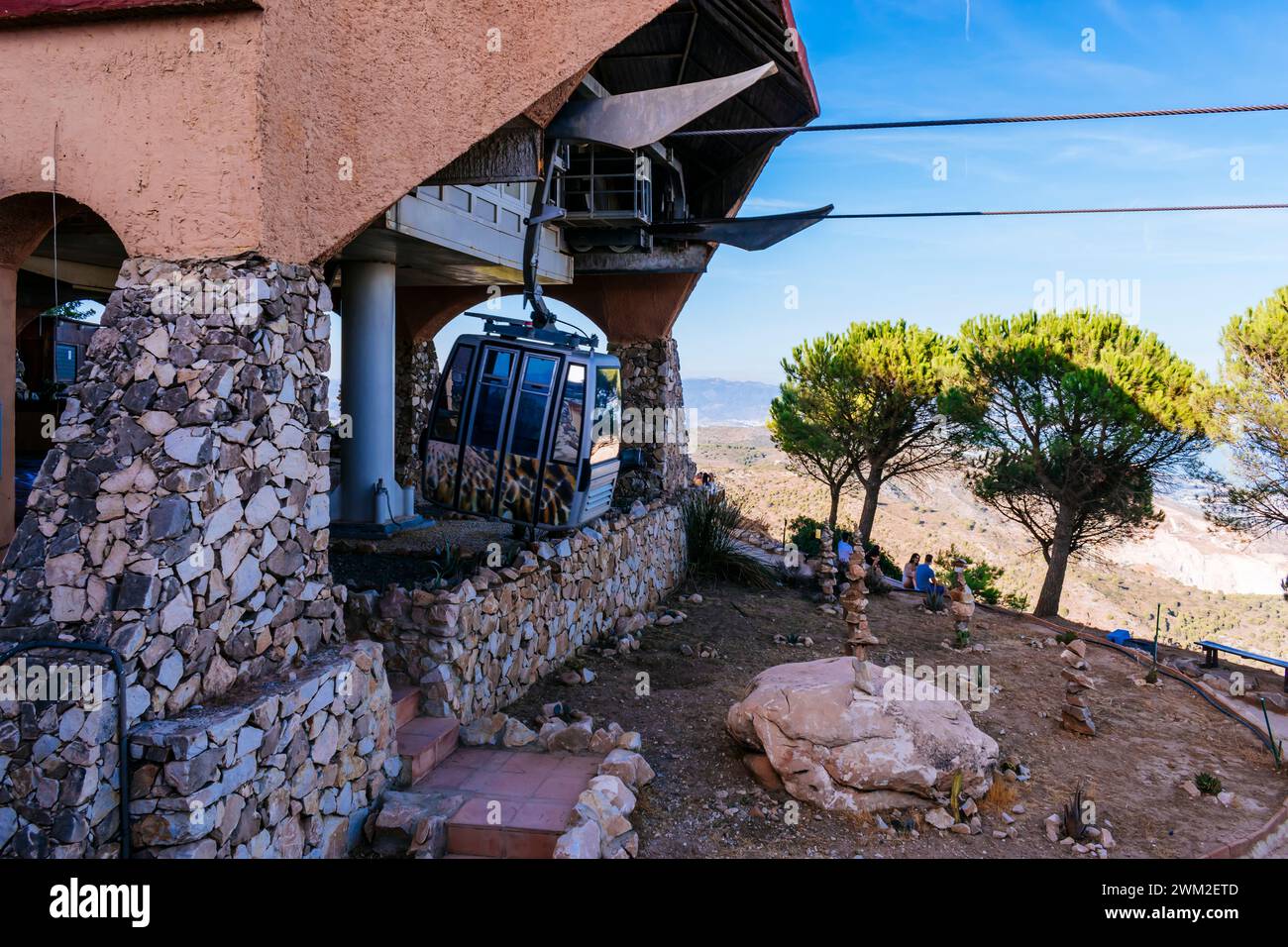 Upper station of the cable car on Mount Calamorro. Benalmádena, Málaga