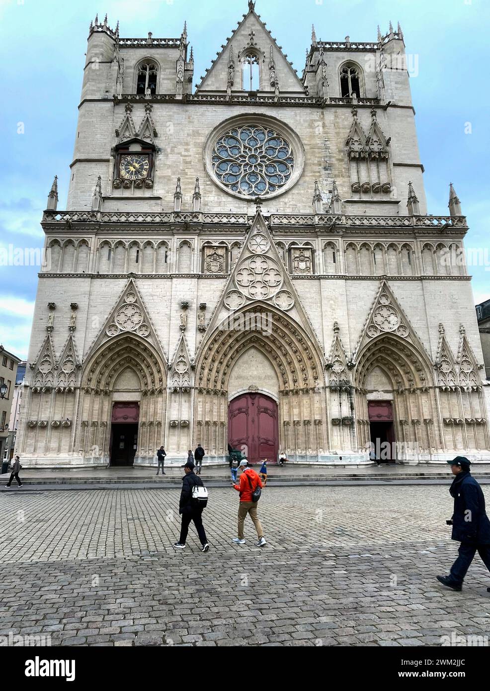 Cathedral Saint-Jean-Baptiste de Lyon, Lyon France, 2023. Stock Photo