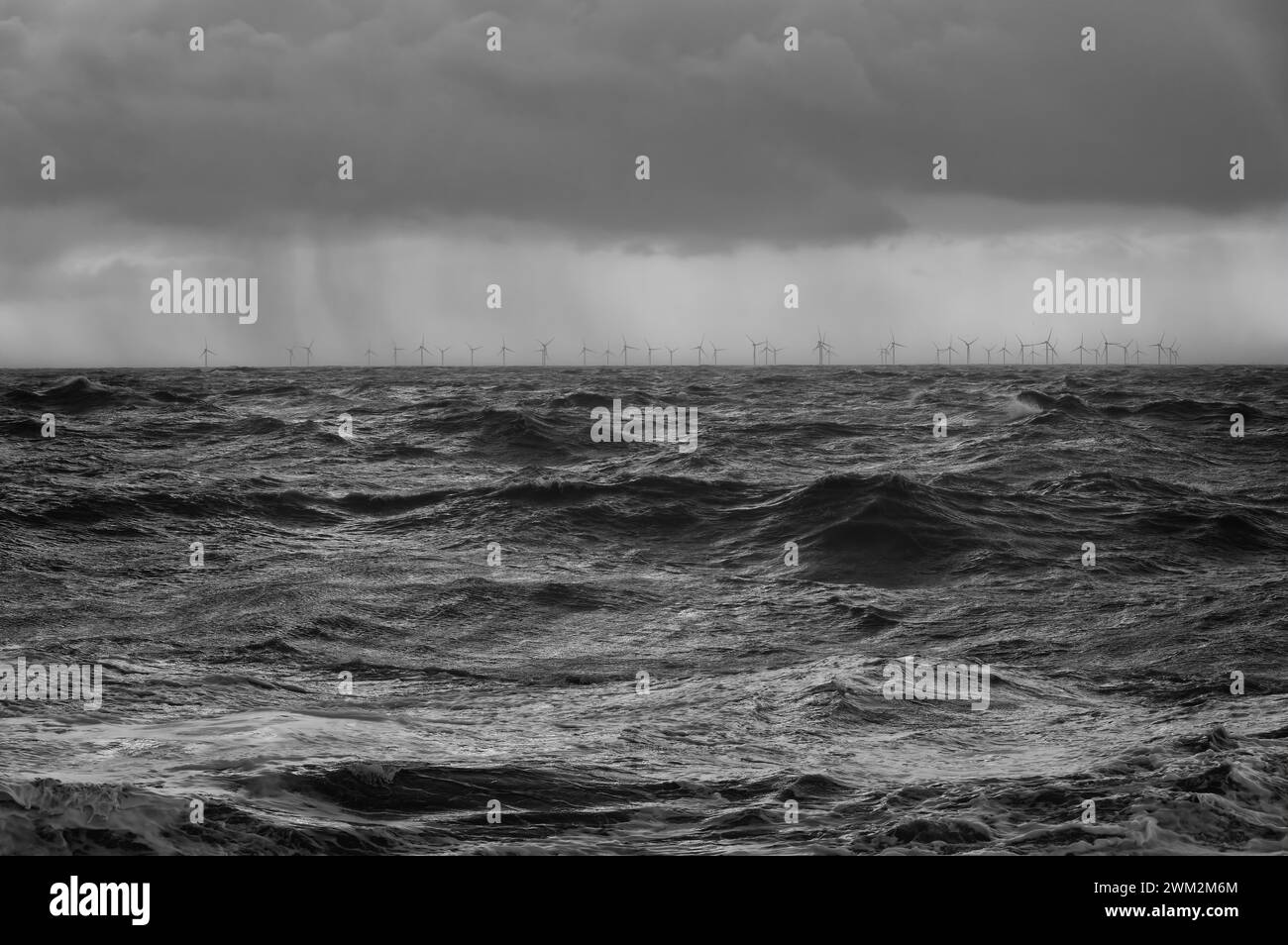 waves on a stormy day Stock Photo