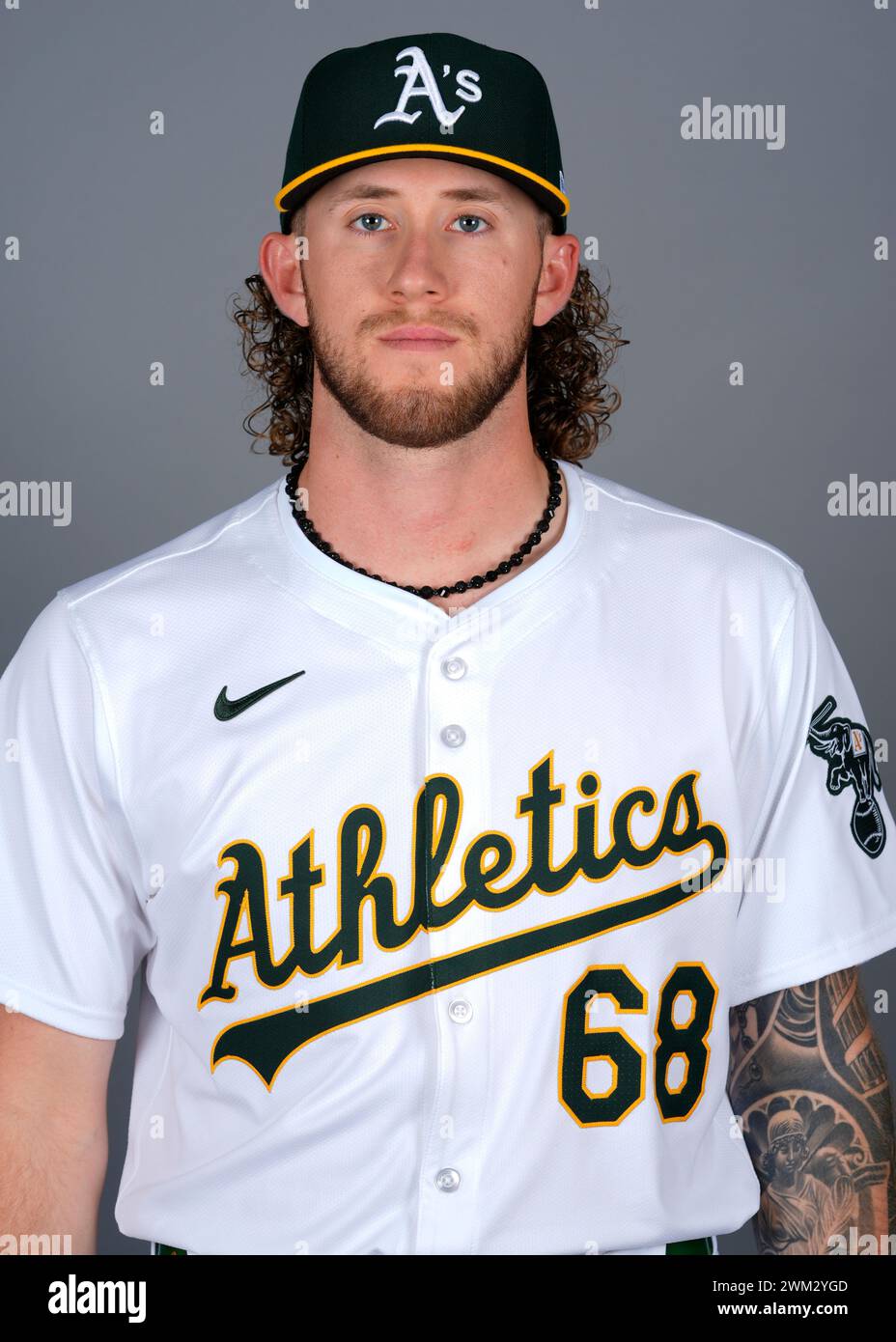 This is a 2024 photo of Joey Estes of the Oakland Athletics baseball