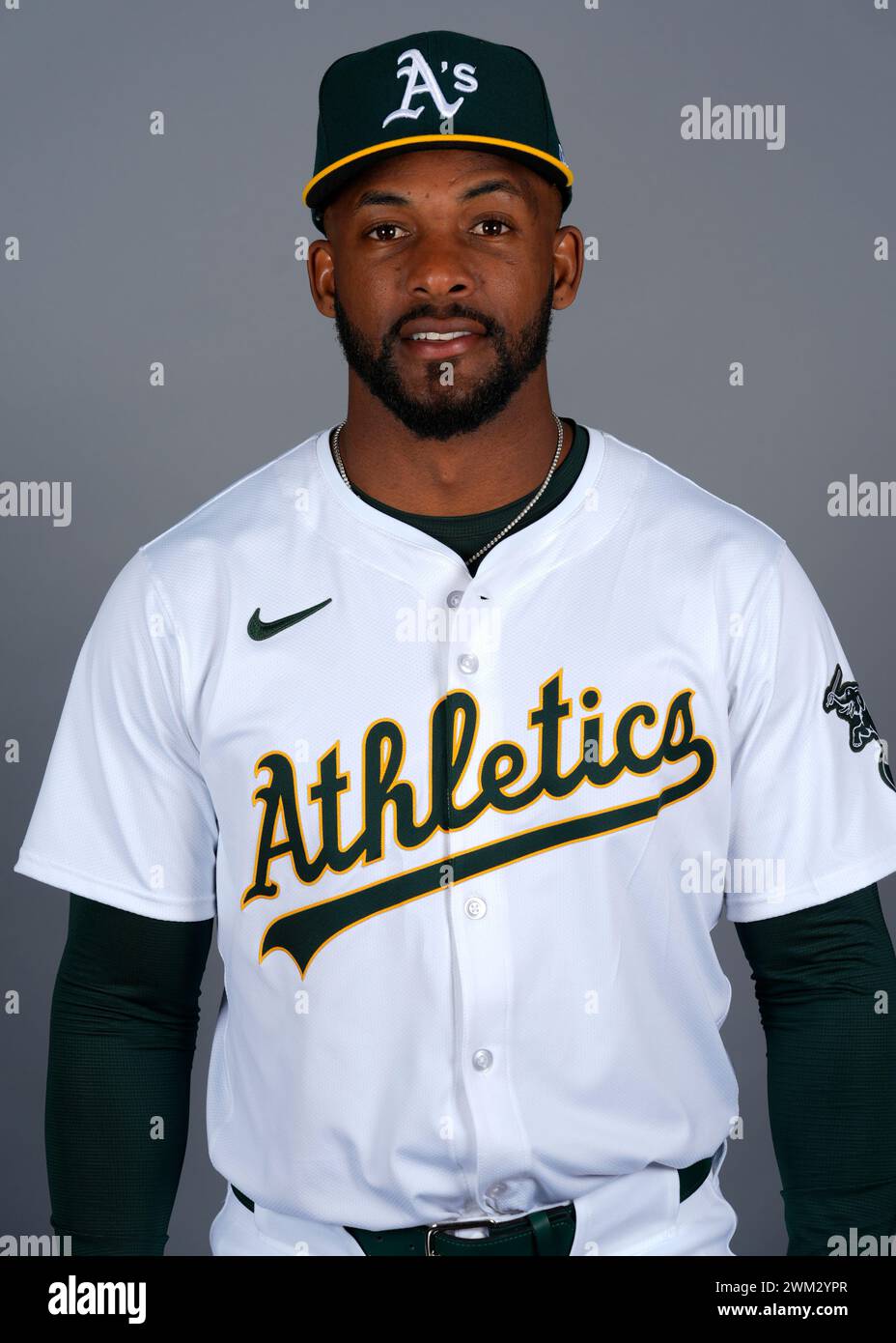 This is a 2024 photo of Miguel Andujar of the Oakland Athletics