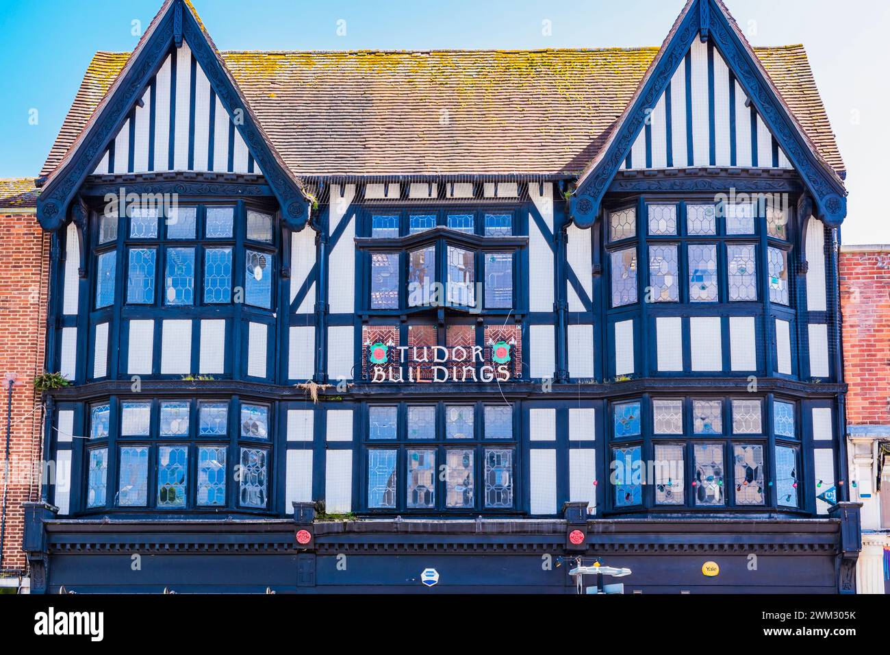Tudor Buildings, Above Bar st. Southampton, Hampshire, England, United Kingdom, UK, Europe Stock Photo