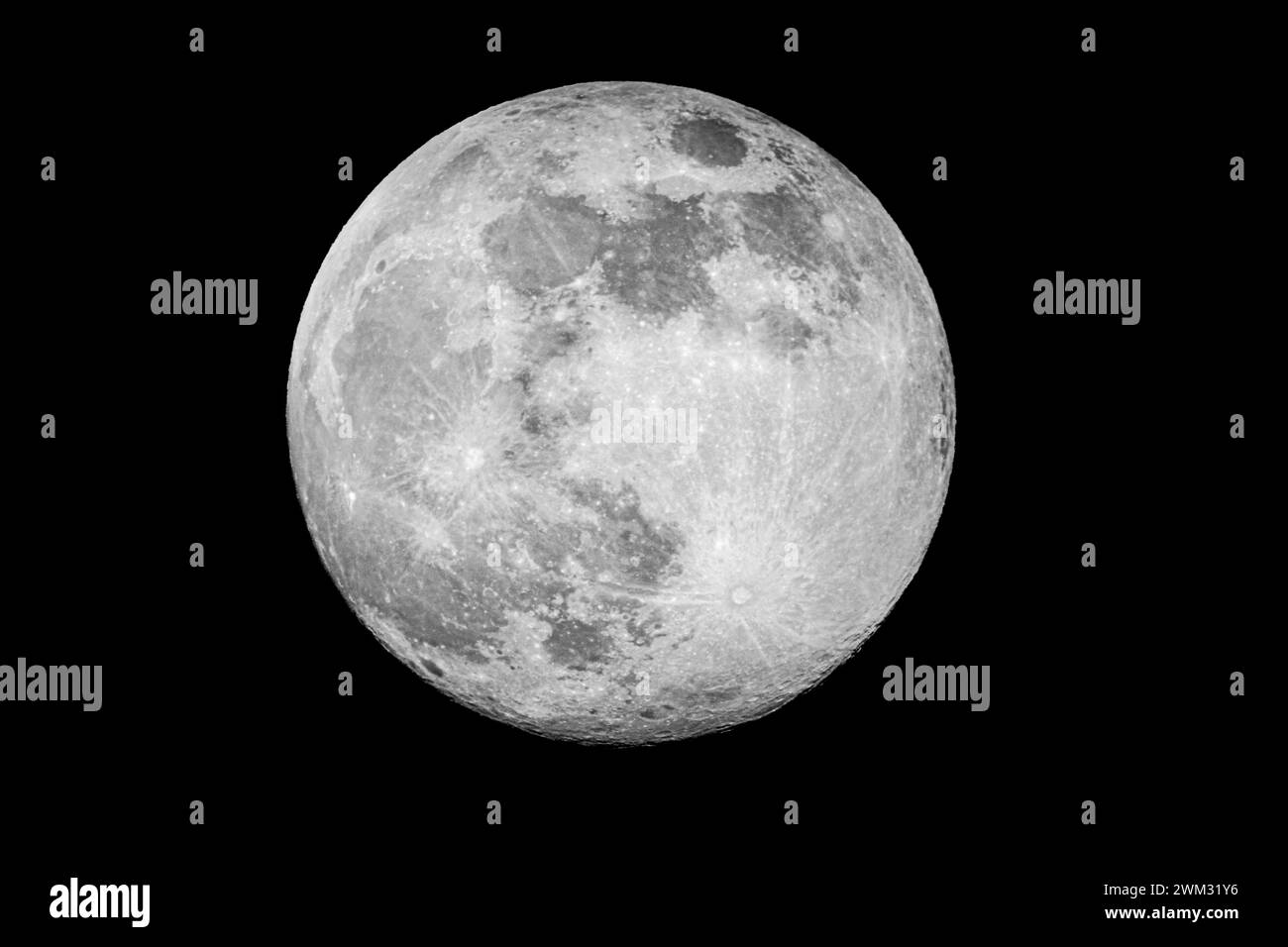 Full moon background isolated on black Stock Photo - Alamy