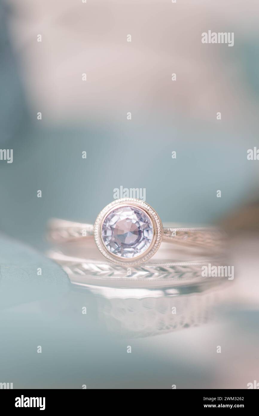 Moody Engagement Ring Stock Photo