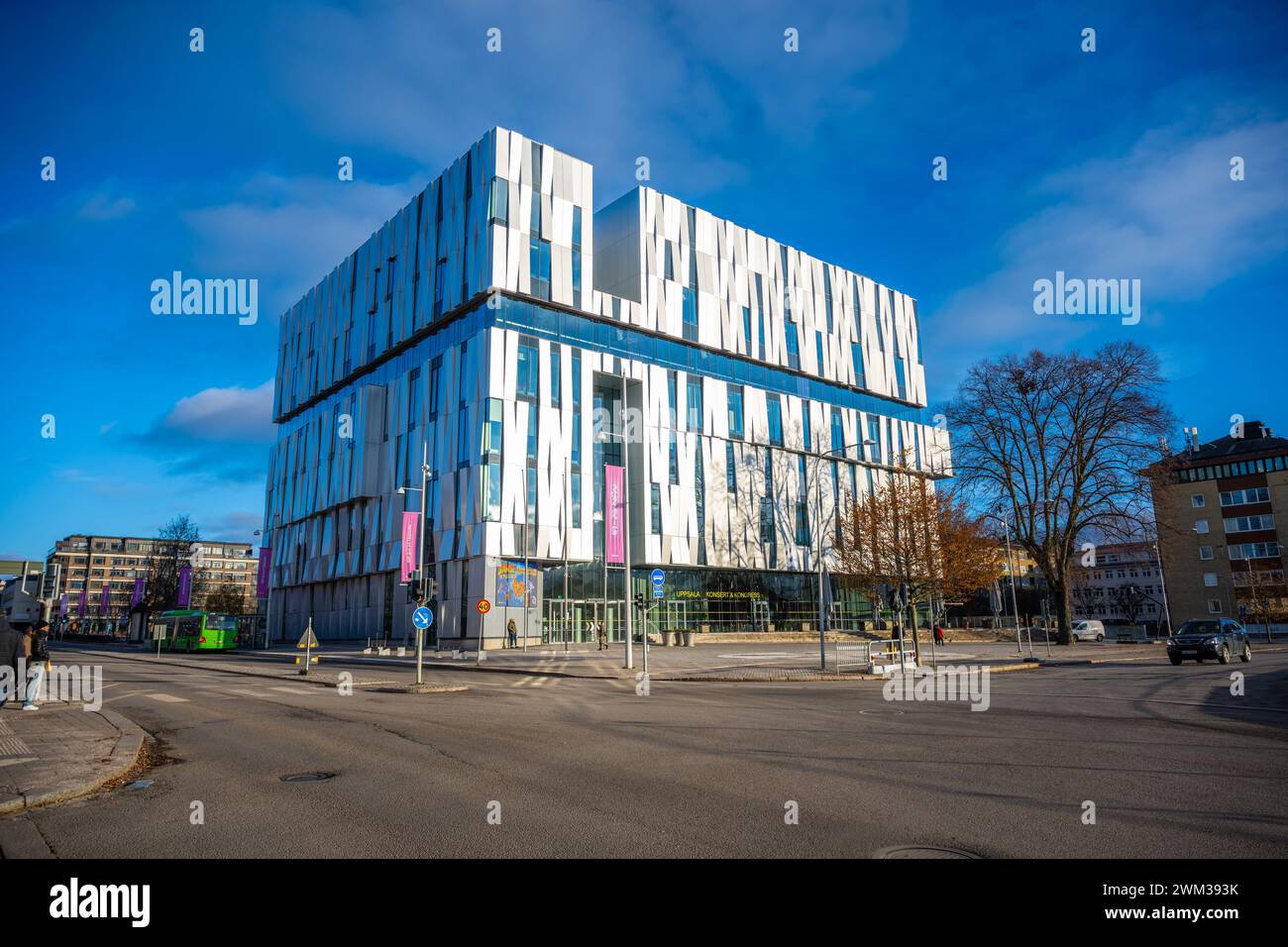 Uppsala, Sweden - november 18 2023: Uppsala Konsert and Kongress building in afternoon light Stock Photo