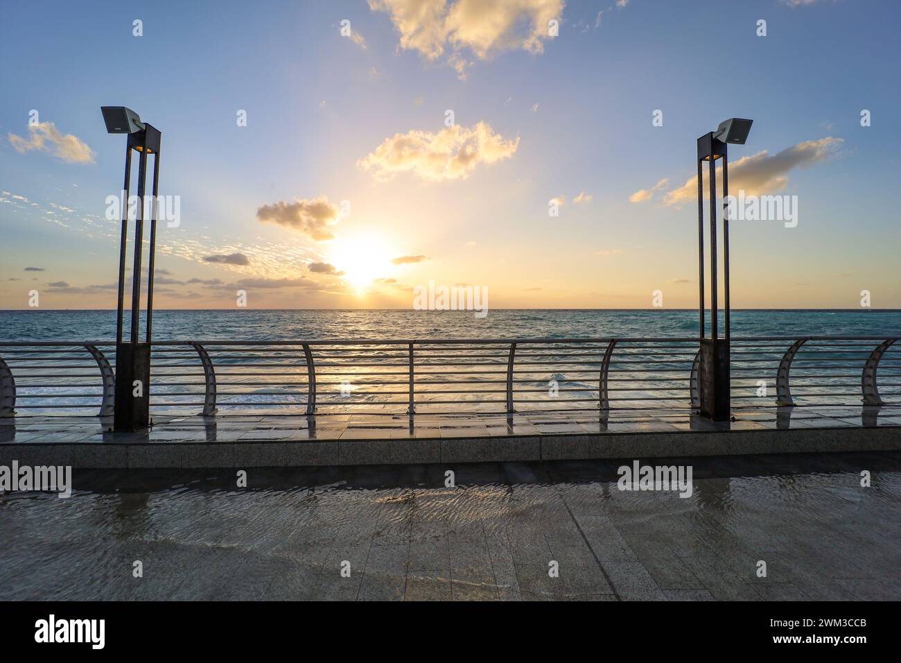 Jeddah , Saudi Arabia Dec 23 2022 Jeddah Art Promenade City Beach