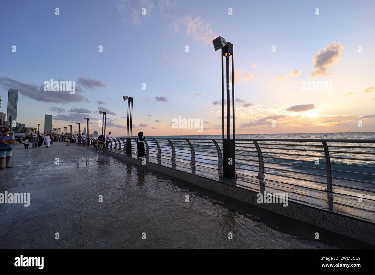 Jeddah , Saudi Arabia Dec 23 2022 Jeddah Art Promenade City Beach