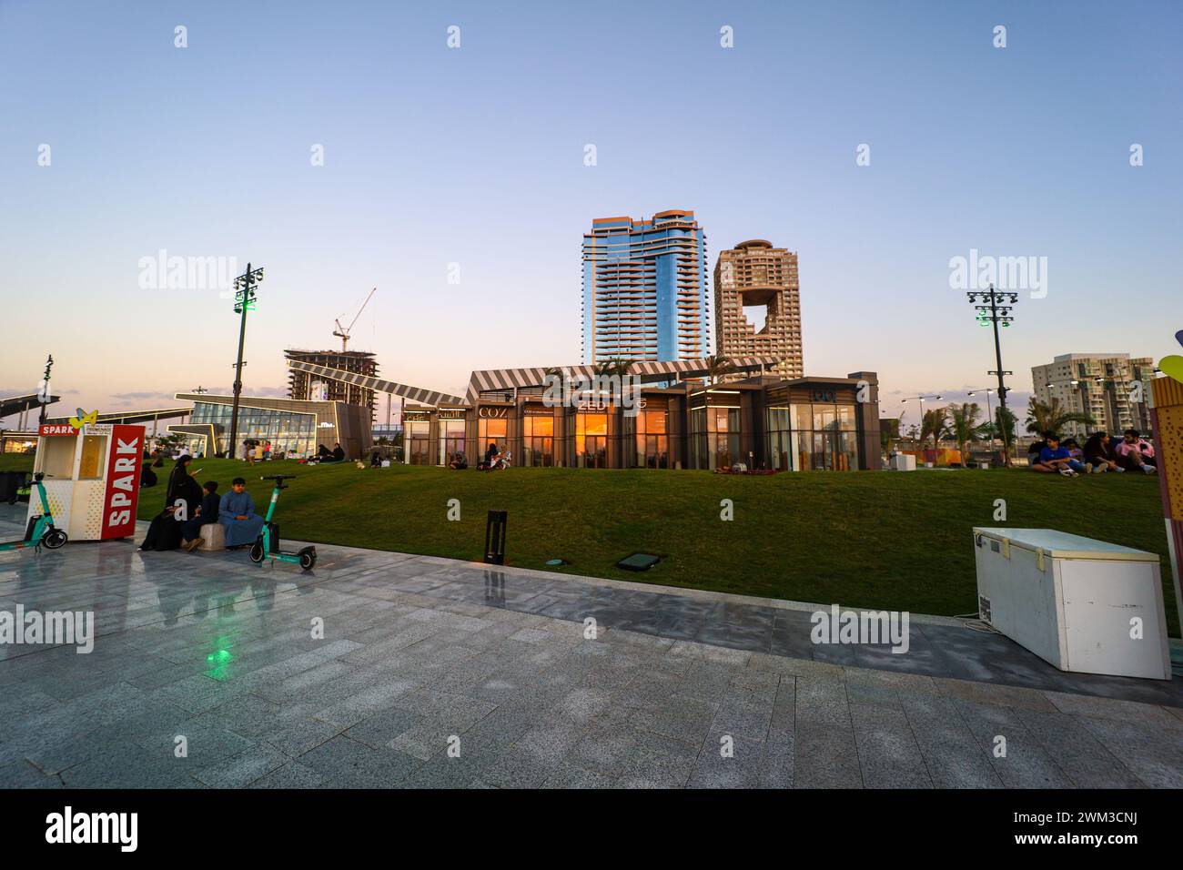 Jeddah , Saudi Arabia Dec 23 2022 Jeddah Art Promenade City Beach