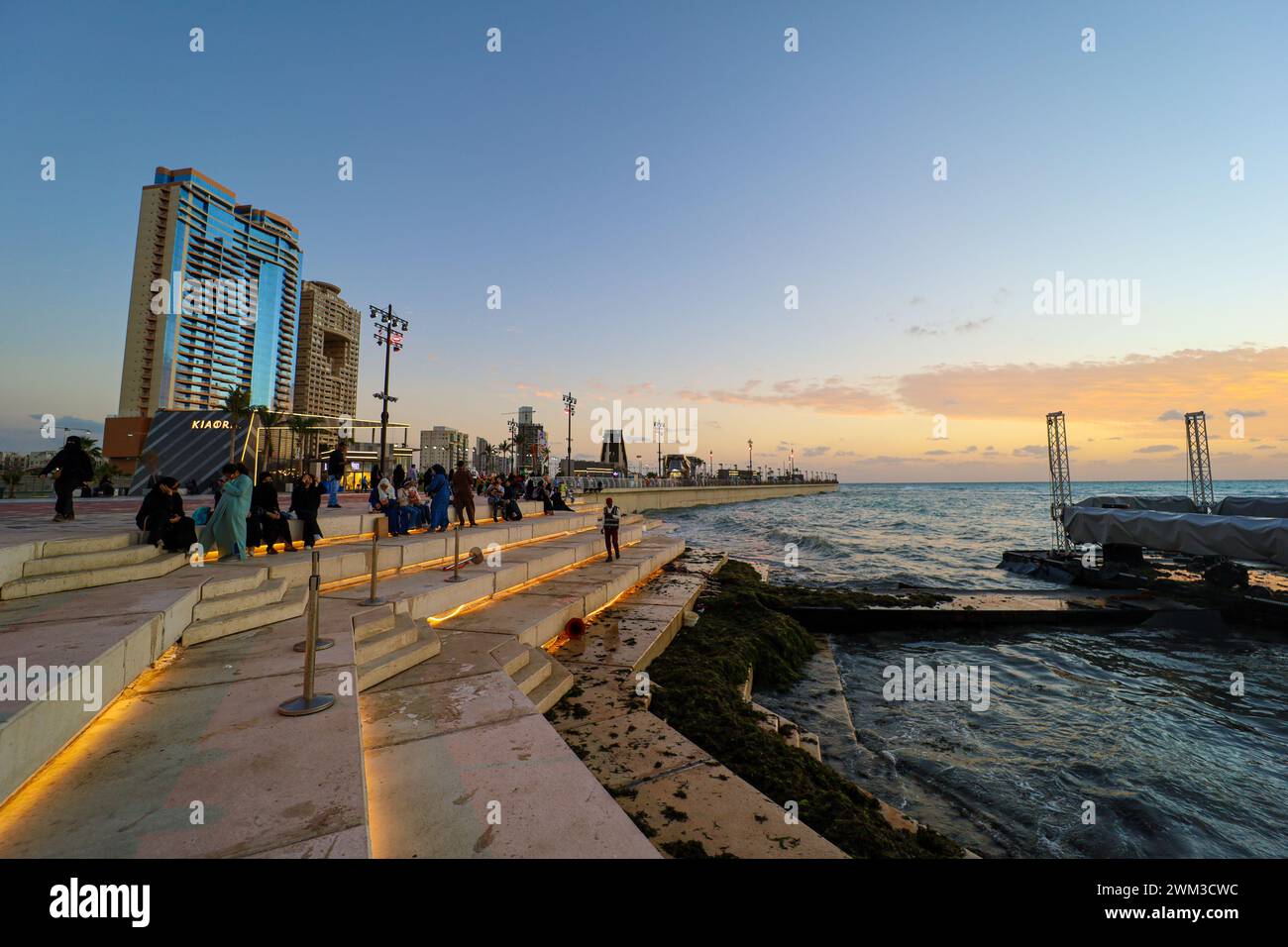 Jeddah , Saudi Arabia Dec 23 2022 Jeddah Art Promenade City Beach
