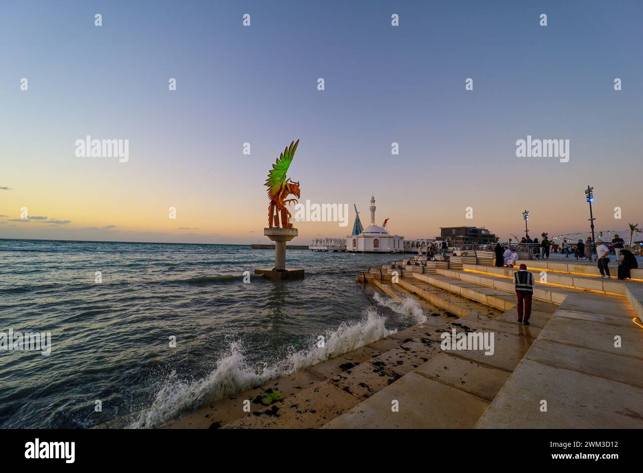 Jeddah , Saudi Arabia Dec 23 2022 Jeddah Art Promenade City Beach