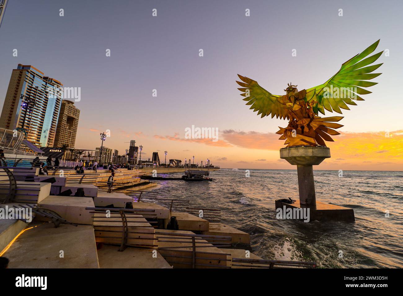 Jeddah , Saudi Arabia Dec 23 2022 Jeddah Art Promenade City Beach