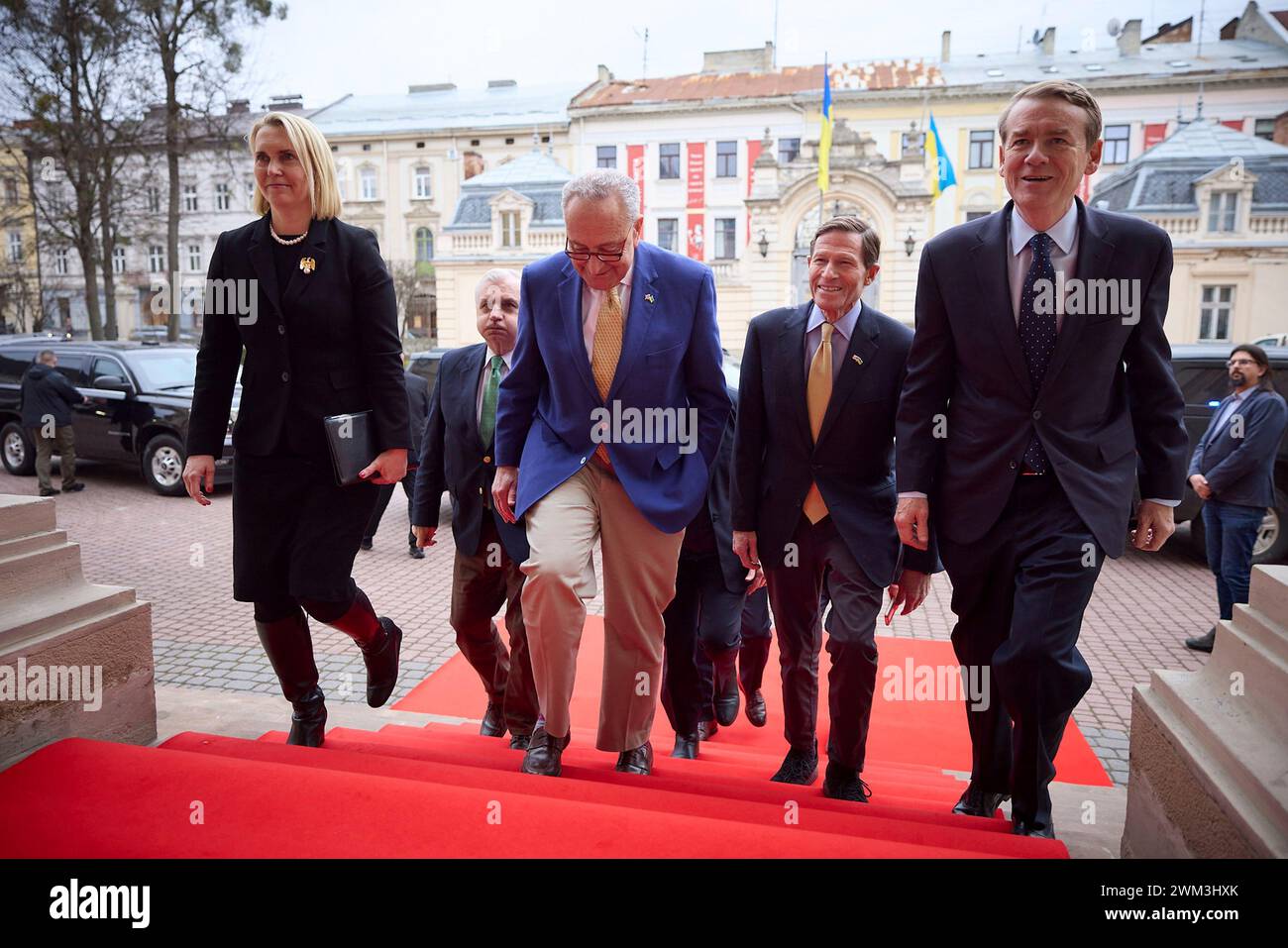 Jack Reed Ukraine Lviv, Ukraine. 23 February, 2024. A U.S Senate delegation led by ...