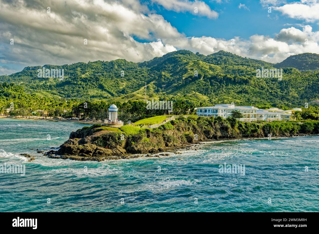 DOMINICAN REPUBLIC - January 1, 2024: The Dominican Republic occupies