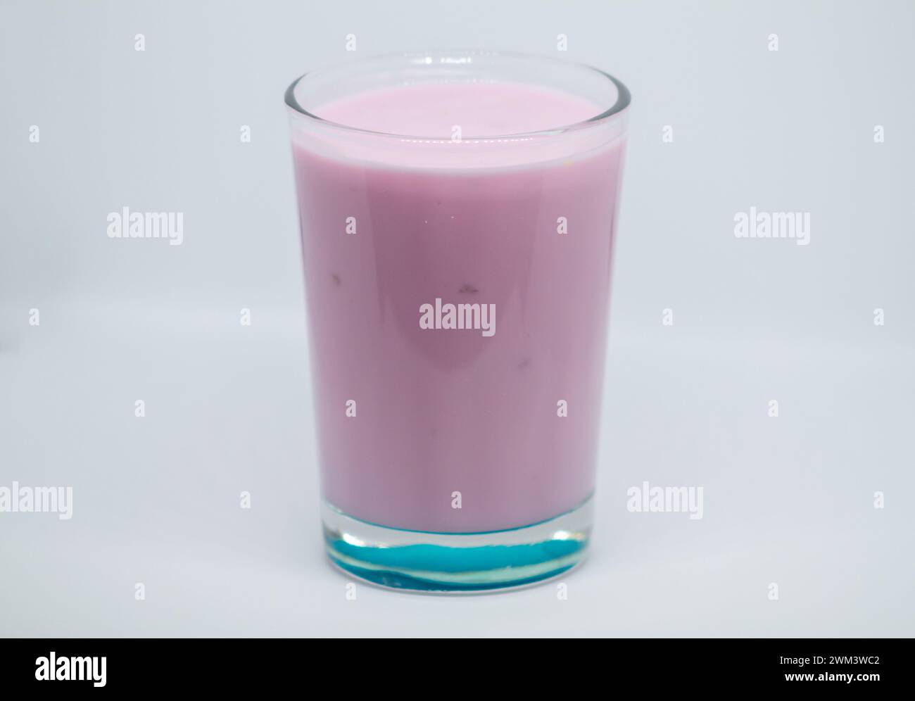 drink inside glass on a white background Stock Photo