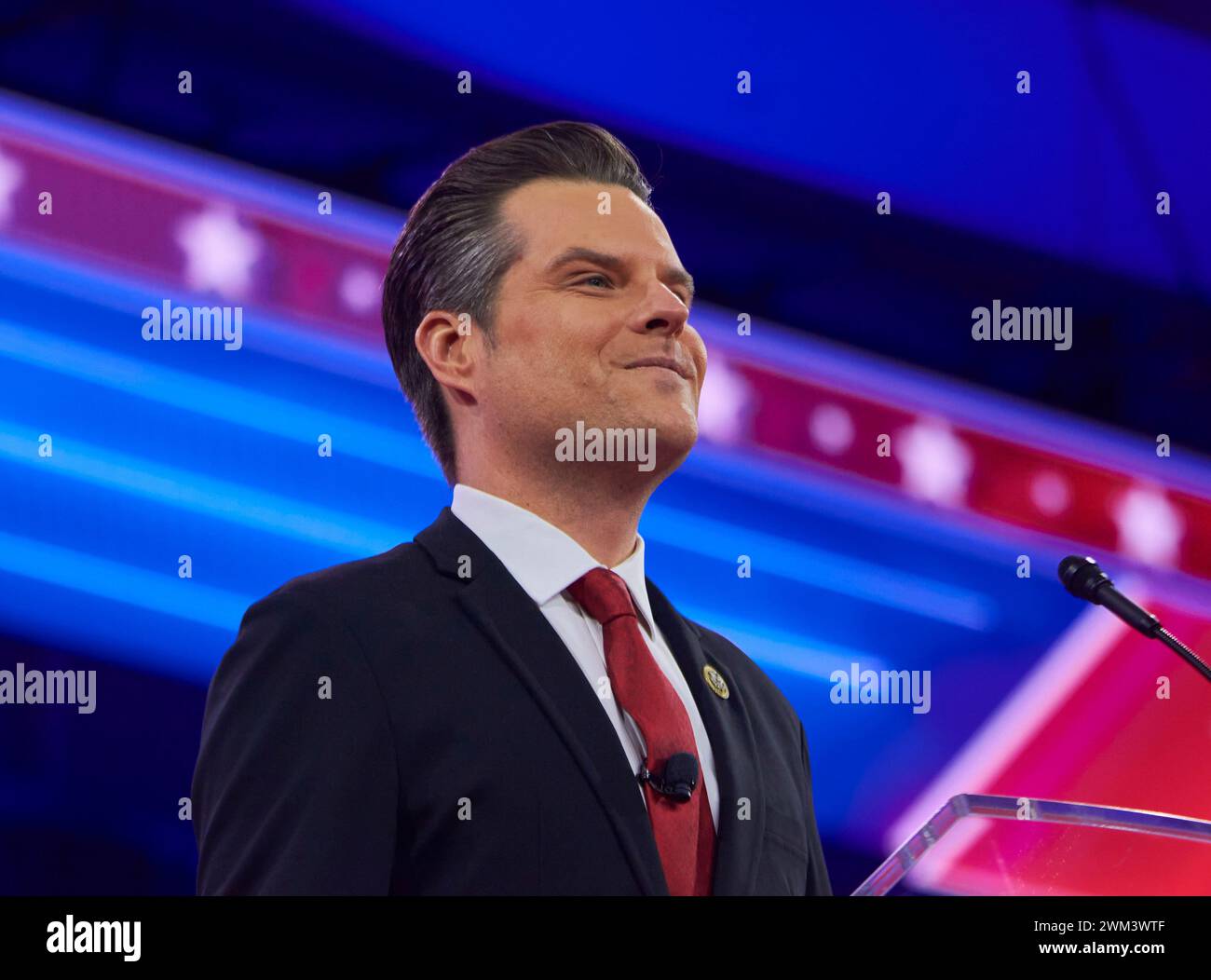 National Harbor, Maryland, USA. 23rd Feb, 2024. Rep. Matt Gaetz, at the