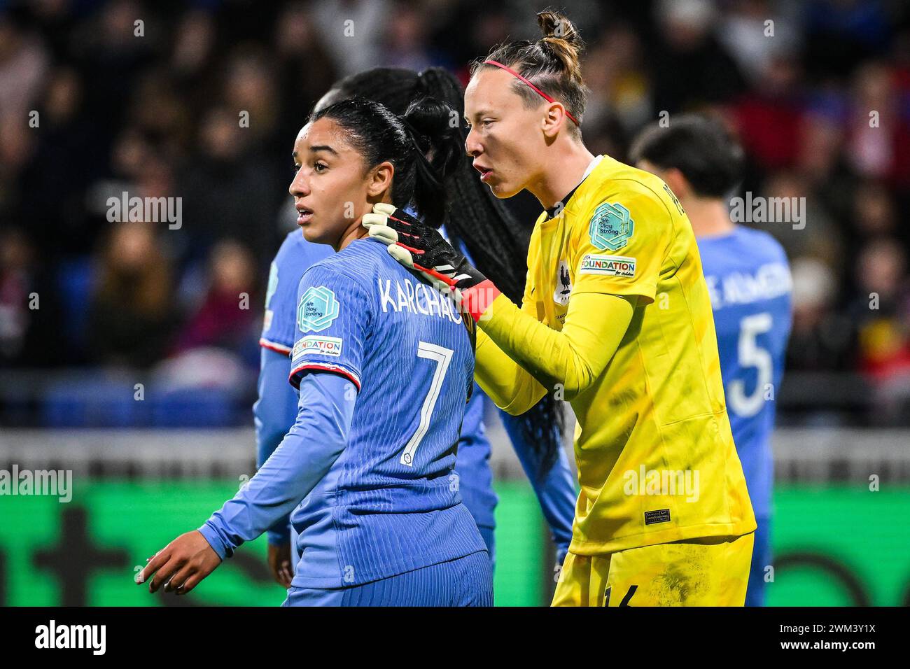 Sakina KARCHAOUI of France and Pauline PEYRAUD MAGNIN of France during