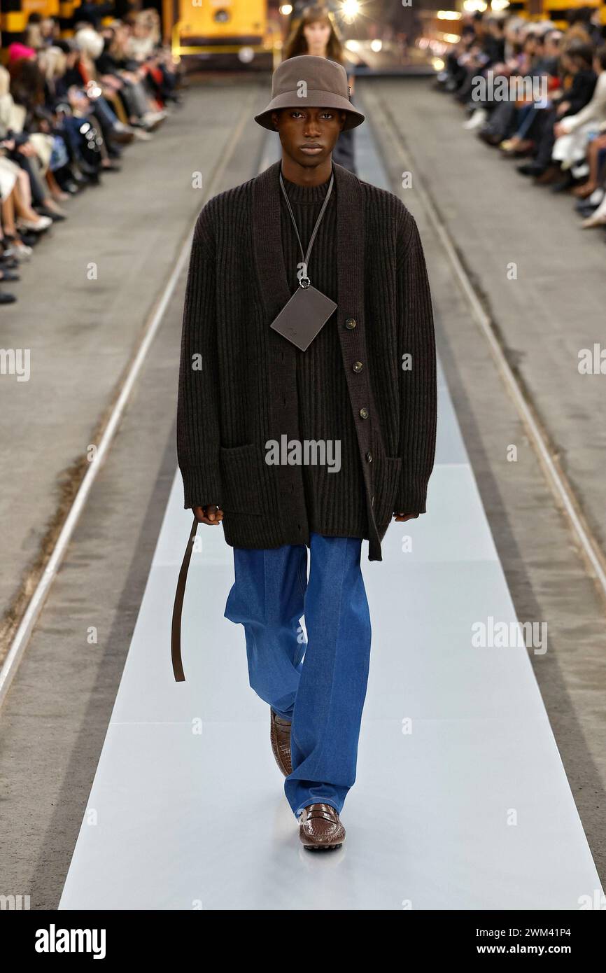 TODÄôS Fall/Winter 2024 runway during Milan Fashion Week on February 2024 - Milan, Italy 23/02/2024 Stock Photo