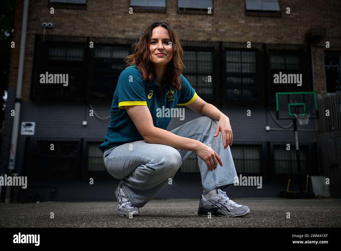 Australian breaker Rachael Gunn aka “Raygun” poses for photographs