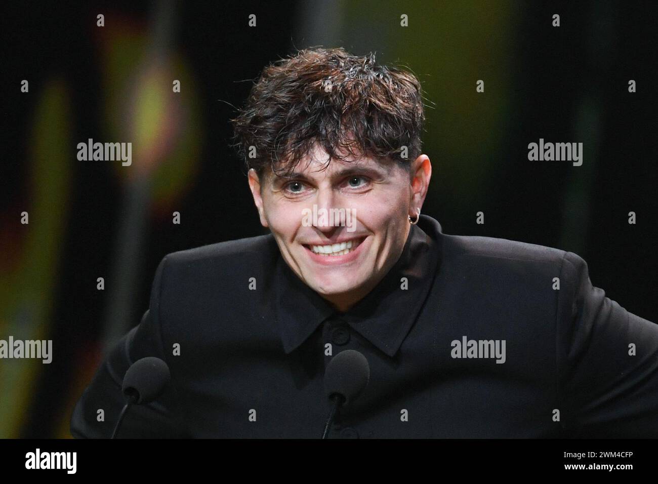 Raphael Quenard accepts the 'Best Male Newcomer' Cesar Award for the ...