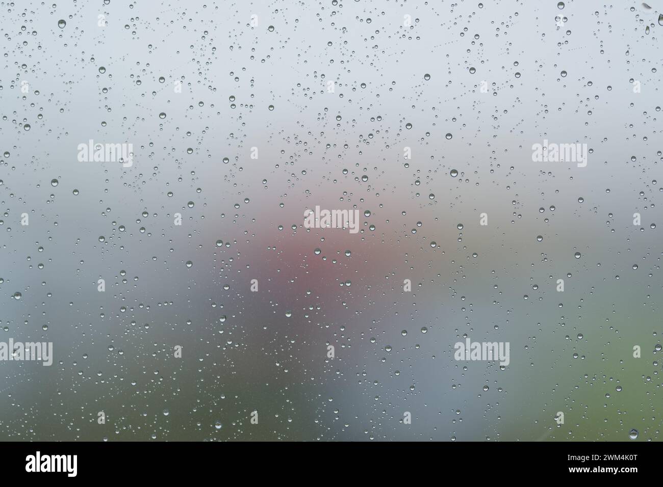 Clean Raining On Window Rain drop on clean window with coating closeup, background Stock Photo ...