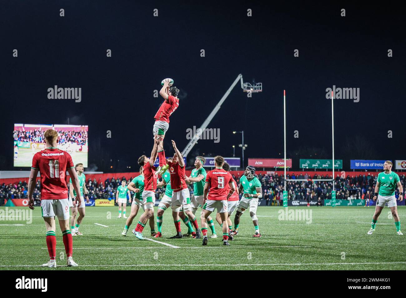 February 23rd, 2024, Virgin Media Park, Cork, Ireland Under 20 Six