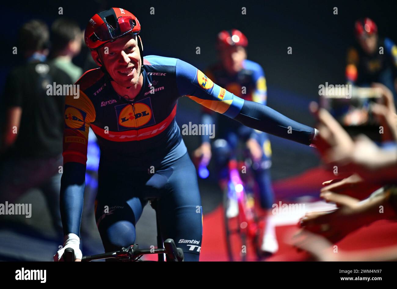 Gent, Belgium. 24th Feb, 2024. Belgian Tim Declercq of Lidl-Trek ...