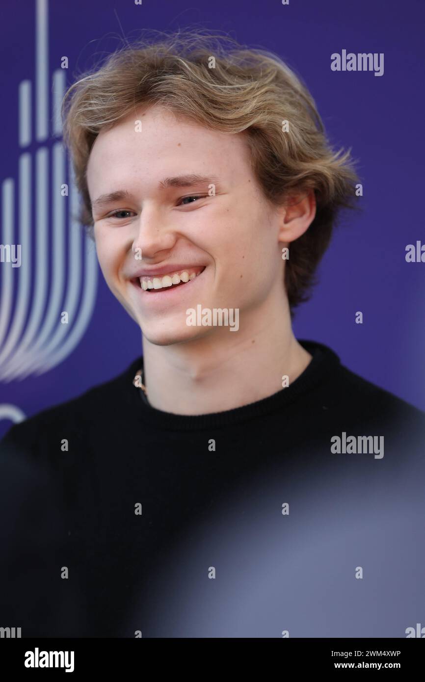 Turin, Italy, Saturday 24th February, 2024. Ilia Malinin during the