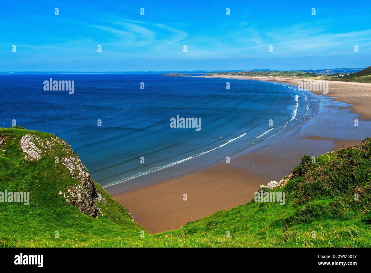 the gower peninsula wales uk Stock Photo Alamy