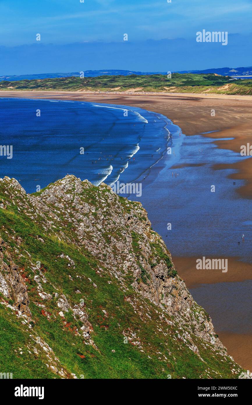 the gower peninsula wales uk Stock Photo Alamy