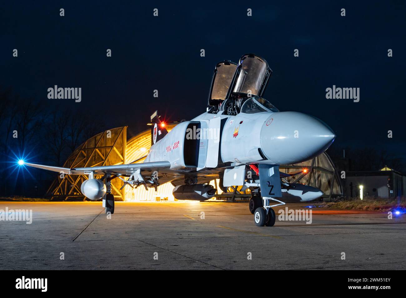 A McDonnell Douglas Phantom FGR2 strike fighter aircraft of the Royal Air Force. Stock Photo