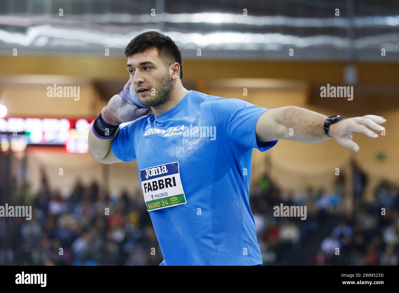 LEONARDO FABBRI (ITA) competes the Shot Put Men Final during the World