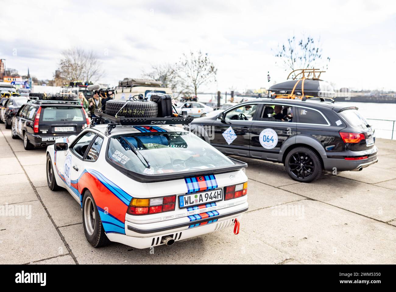 Hamburg, Germany. 24th Feb, 2024. Vehicles of the 
