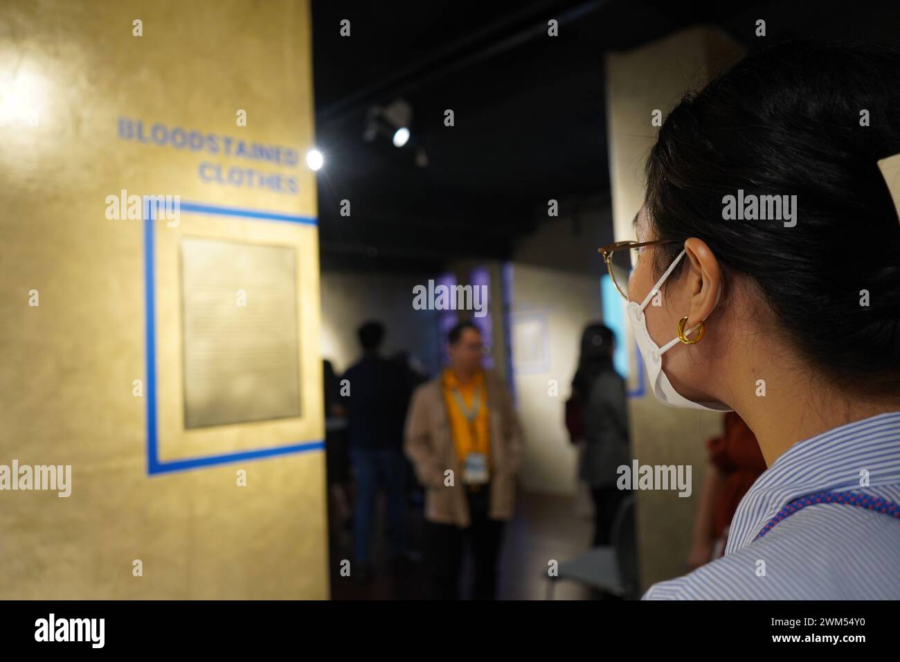 Quezon City, Philippines. 23th February 2024. Victims of human rights violation during the Martial Law and advocates attends the unveiling of Freedom Memorial Museum Gallery during the weeklong celebration of the 38th EDSA People Power Revolution Anniversary on February 23, 2024 in Quezon City, Philippines. The gallery aims to provide the public within a platform to learn and reflect on the human rights violations and historical events that transpired during the Martial Law period from 1972 to 1986.(Credit Image: © Sherbien Dacalanio/Alamy Live News) Stock Photo