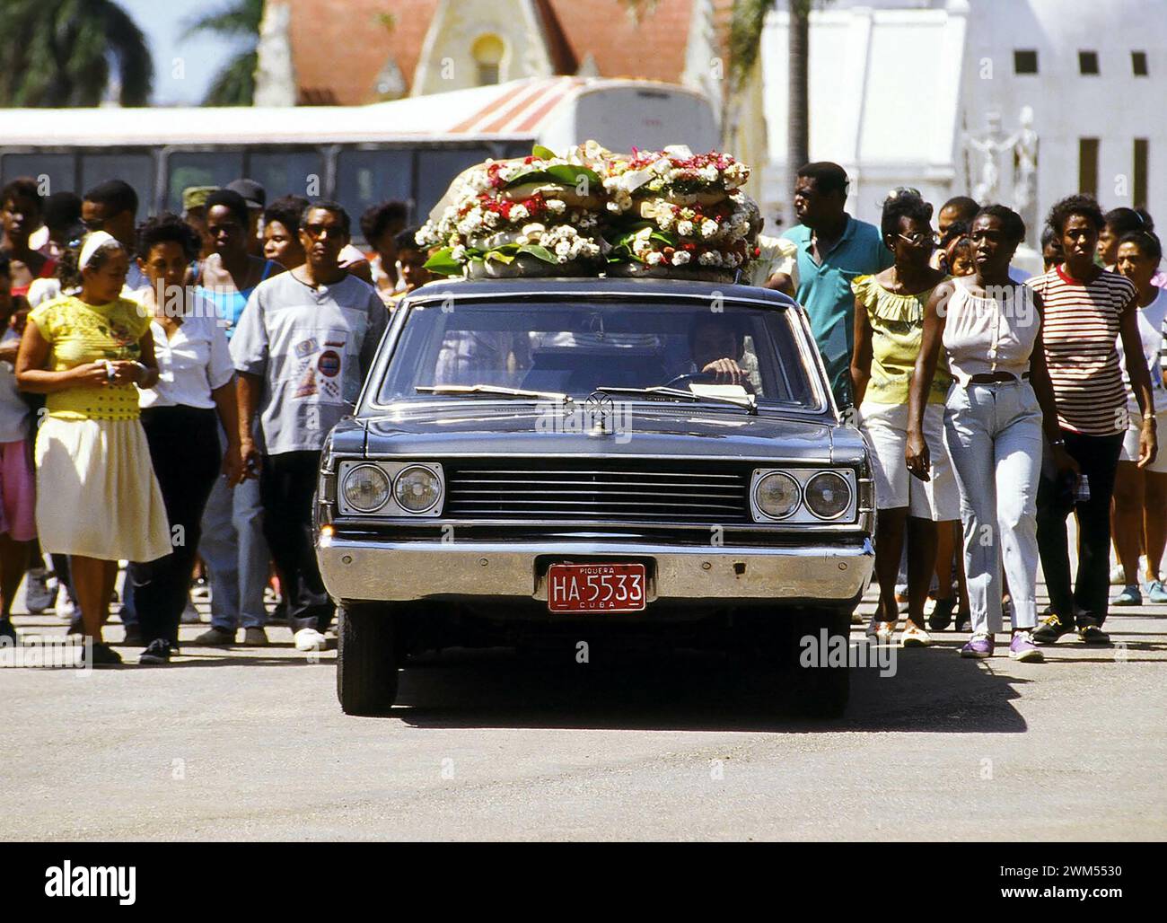 A new resident moves into the Cementerio Colon (Columbus Cemetery) in Havana. Stock Photo