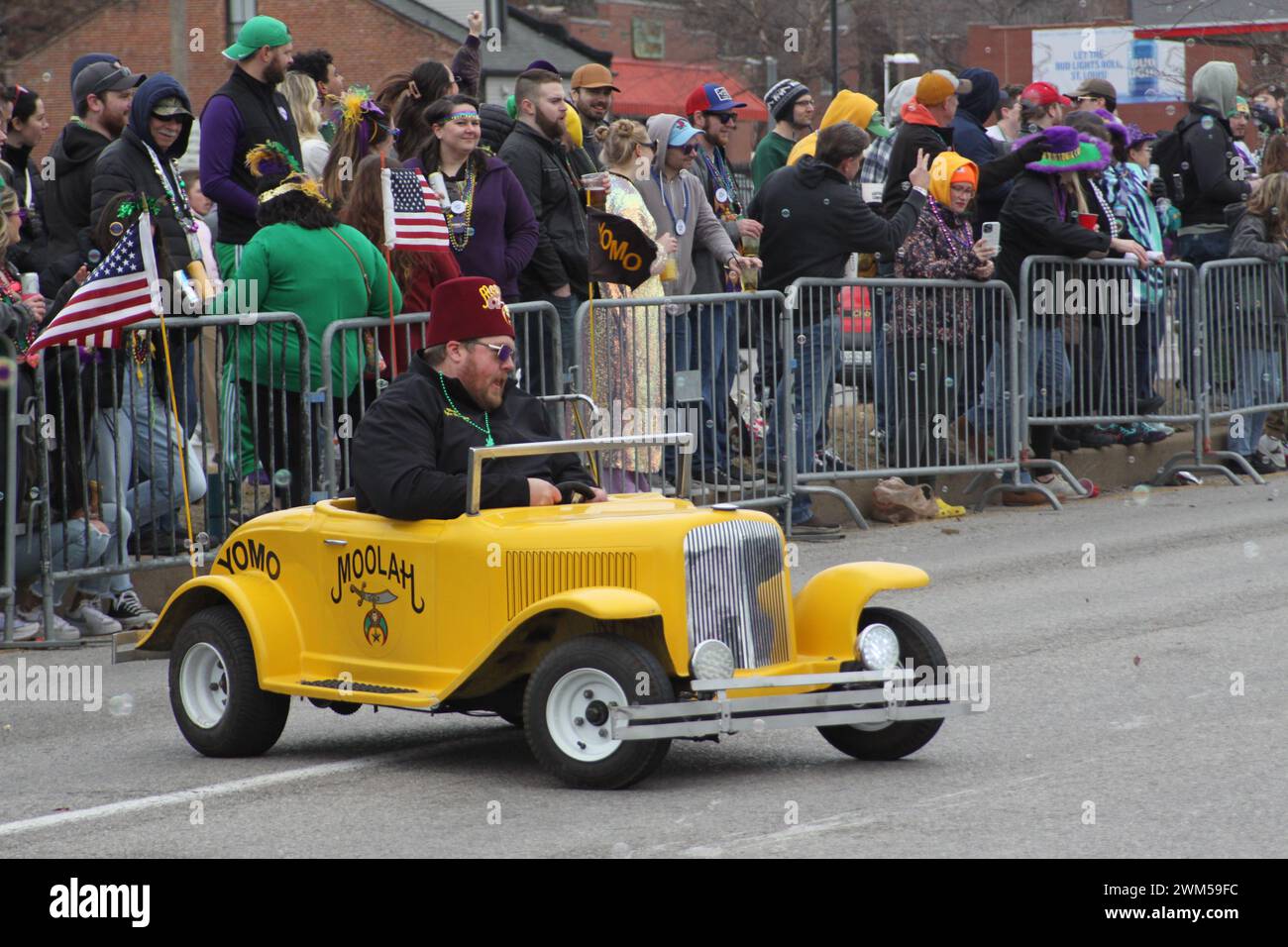 Bud Light Mardi Gras Parade 2024 held on the streets of SoulardSt