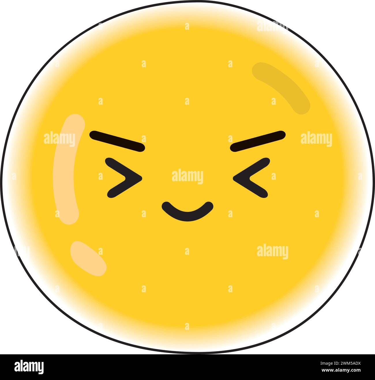 Cute happy emoji icon Vector Stock Vector Image & Art - Alamy