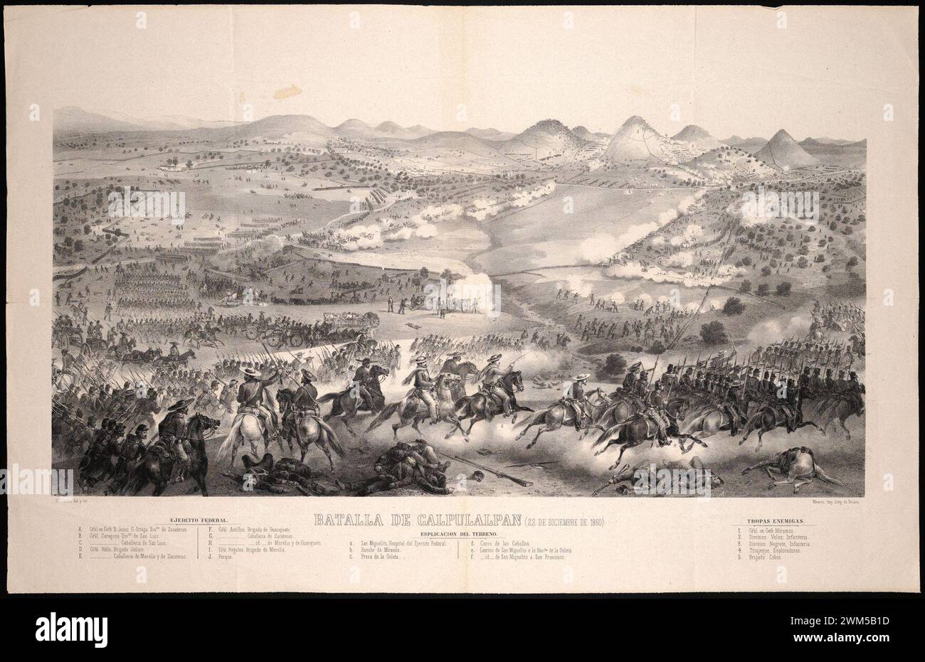 Batalla de San Miguel Calpulalpan Stock Photo Alamy