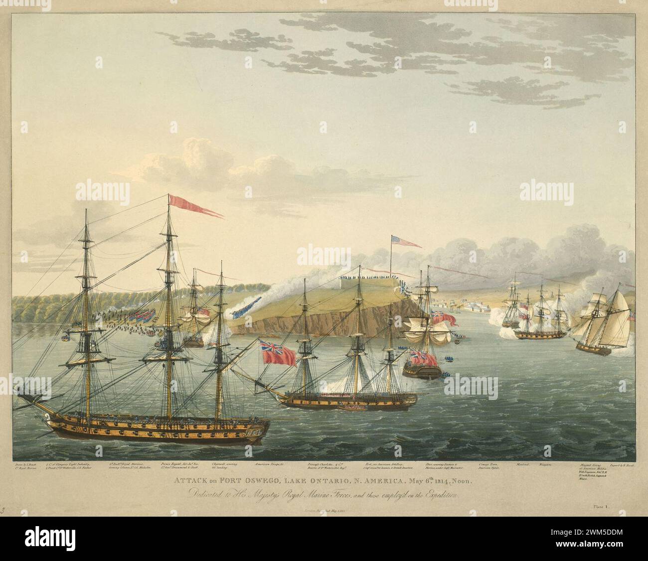 Battle Of Fort Oswego, 1814 Stock Photo - Alamy