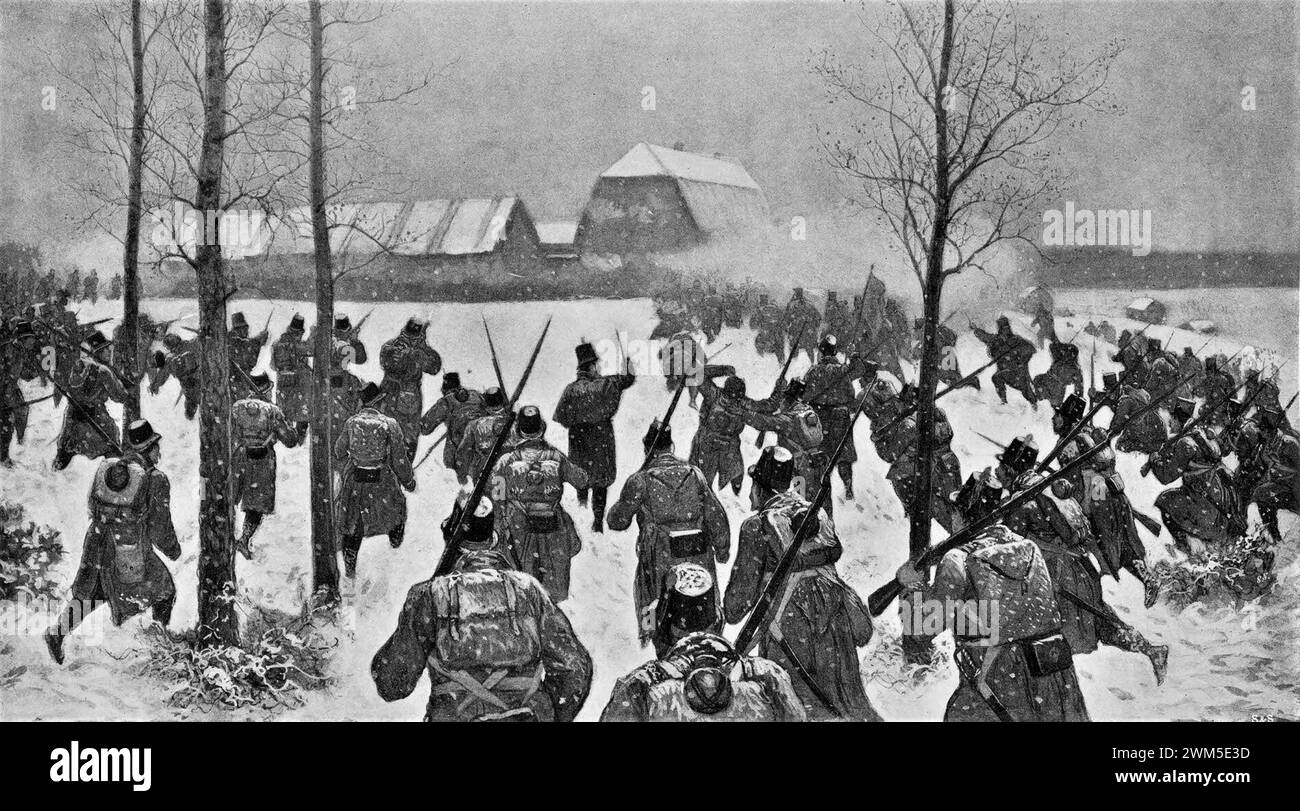 Battle of Revolax 1808. Stock Photo