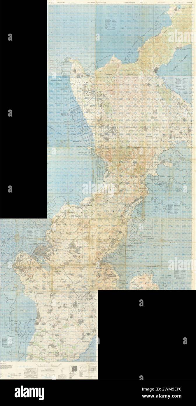 Battlefield Composite Map of Okinawa Stock Photo - Alamy