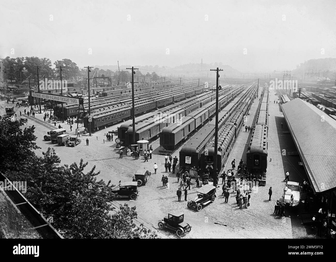 Train Station, Baltimore & Ohio Railroad Freight yard north of Union Station, N.E., Washington