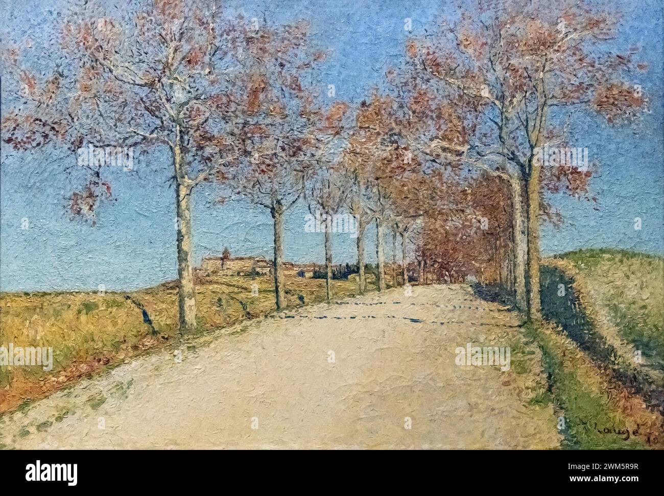 Beaux-Arts de Carcassonne - La route de Cailhau 1910 - Achille Laugé. Stock Photo