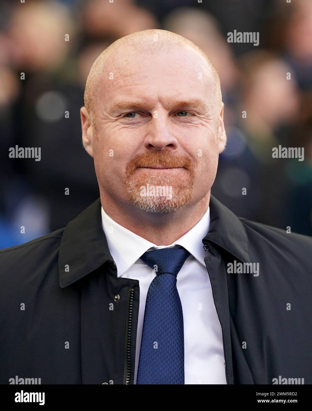 Everton manager Sean Dyche before the Premier League match at the American Express Stadium, Brighton. Picture date: Saturday February 24, 2024. Stock Photo