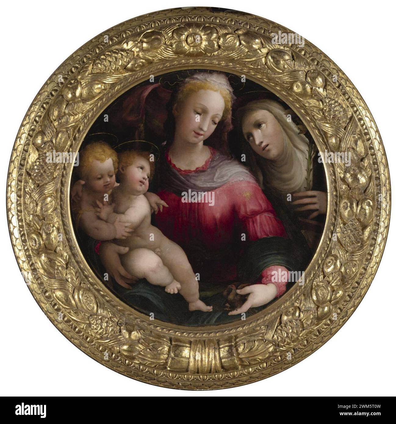 Beccafumi - Madonna and child with the infant Saint John the Baptist ...