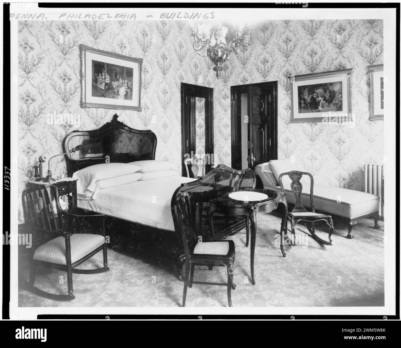 William Rau Bedroom in Hotel Bellevue-Stratford, Philadelphia, Pennsylvania ...