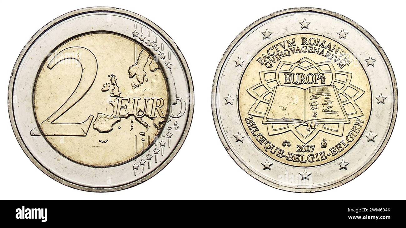 Belgien- 2007 Römische Verträge - Münzkabinett, Berlin - 5532202. Stock Photo
