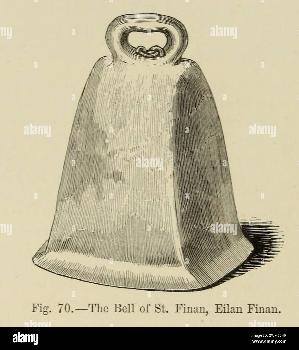 Bell of St Finan Anderson 1881 Fig 70 scotlandinearlyc00ande 0234. Stock Photo