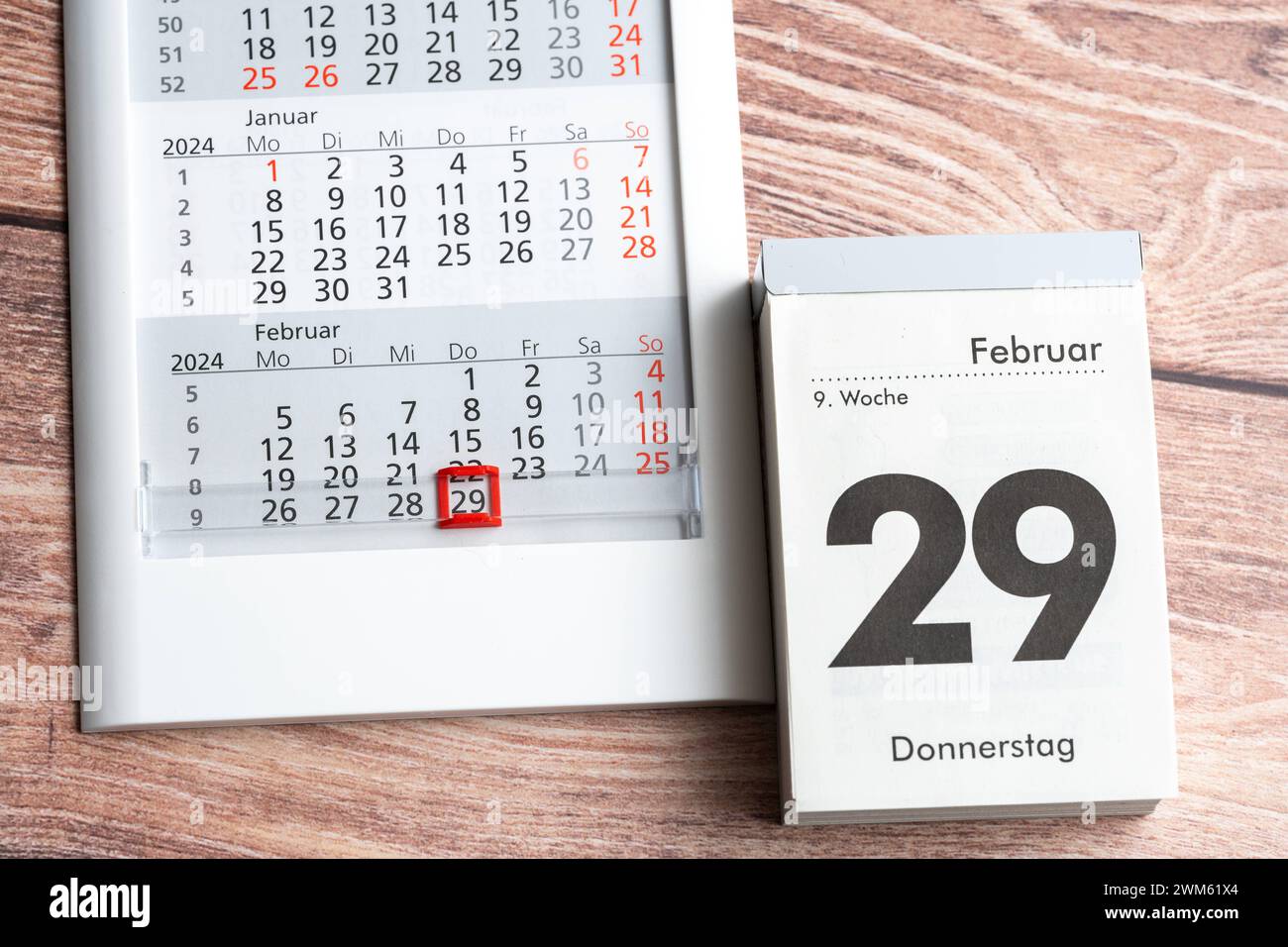 Augsburg, Bavaria, Germany February 24, 2024 Leap Year, Two
