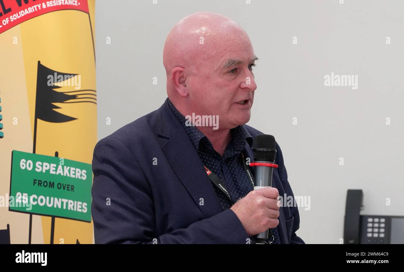 Screen grab taken from PA video of Rail, Maritime and Transport (RMT ...