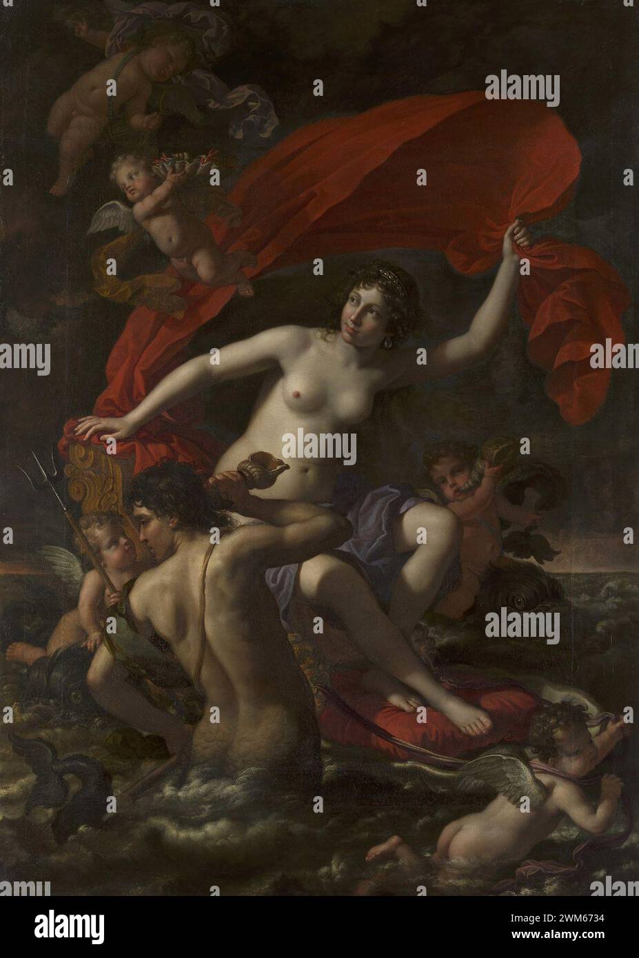 Benedetto Gennari (Cento 1633-Bologna 1715) - The Triumph of Galatea Stock Photo